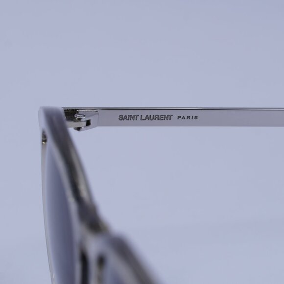 Saint Laurent SL360 005 Sunglasses Transparent Brown Square Frame, Black Lenses - Picture 9 of 11